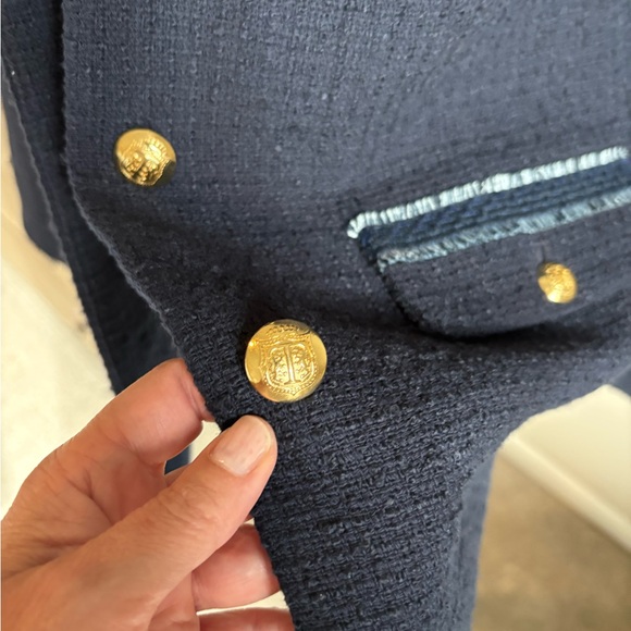 Talbots Navy Blazer with Gold Buttons - Picture 8 of 9